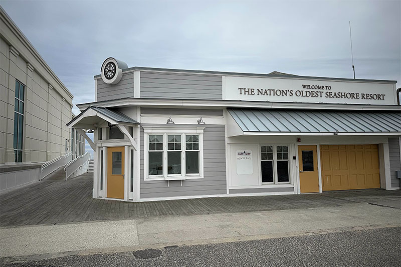 Cape May beach tag kiosk